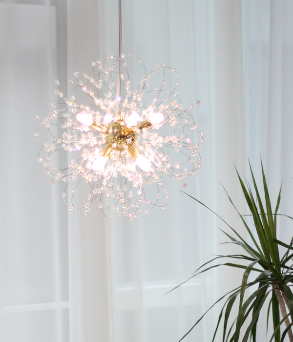 가호 8등 원형 눈꽃조명 식탁전등 (사은품 전구)