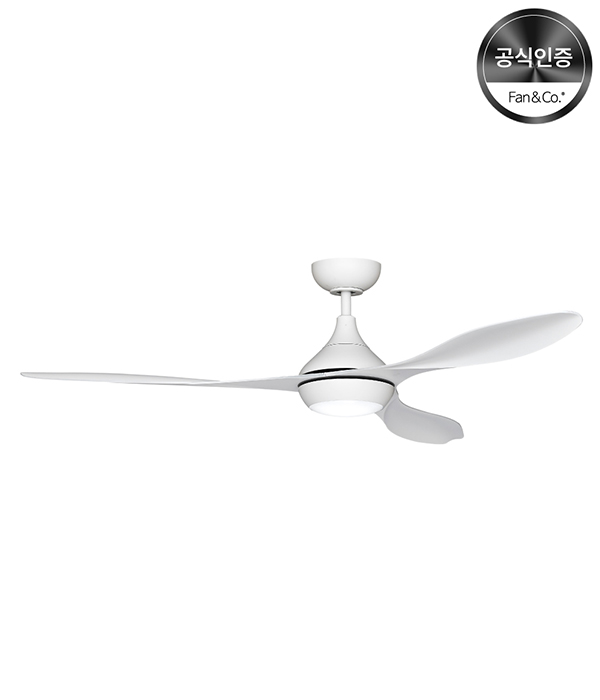 팬앤코 확장형타워 폴라리스 LED조명형 실링팬 132cm