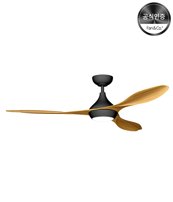 팬앤코 확장형타워 폴라리스 LED조명형 실링팬 132cm