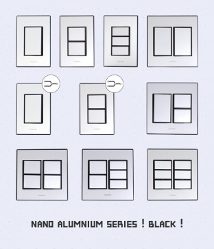 나노 알루미늄 블랙 스위치