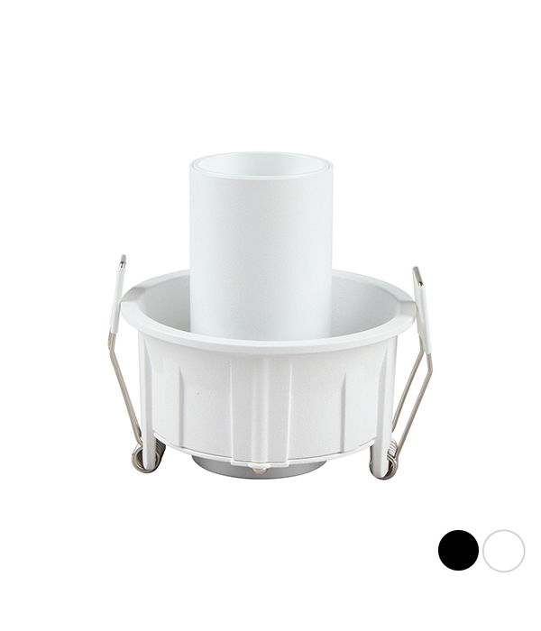 플리커프리 페퍼 75mm(3) 실린더 매입 8W [화이트/블랙]